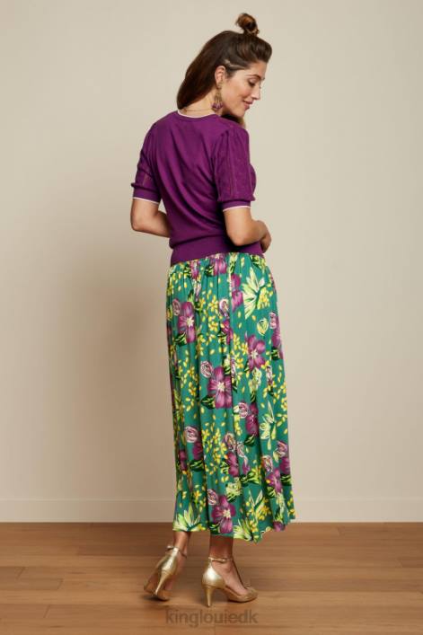 Kvinder agnes puff top herrero King Louie funklende lilla beklædning 60B4101