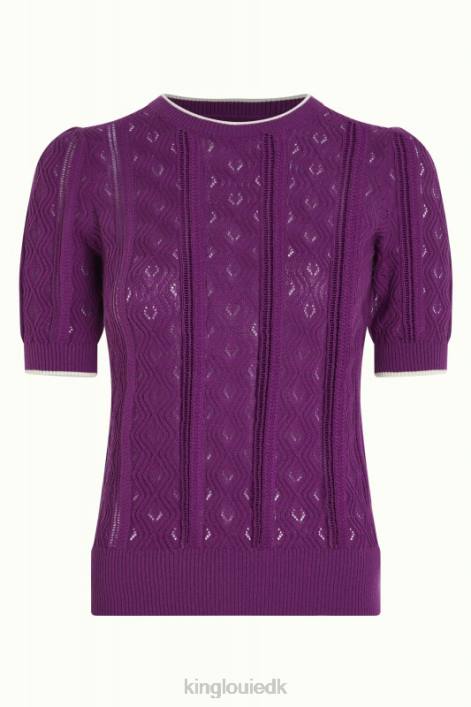 Kvinder agnes puff top herrero King Louie funklende lilla beklædning 60B4101