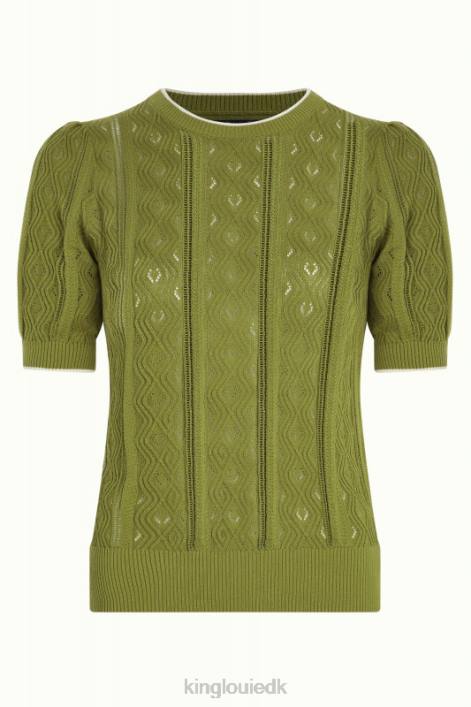 Kvinder agnes puff top herrero King Louie træbine grøn beklædning 60B4102