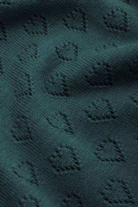 Kvinder audrey trompet ærme hjerte ajour King Louie guldsmede grøn beklædning 60B484