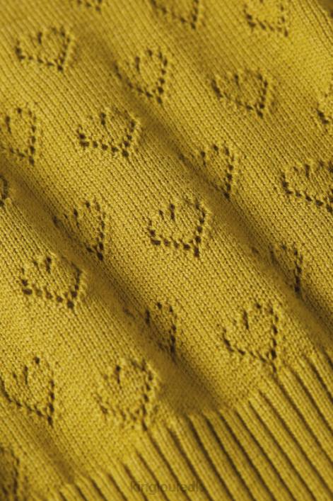 Kvinder audrey trompet ærme hjerte ajour King Louie karrygul beklædning 60B481