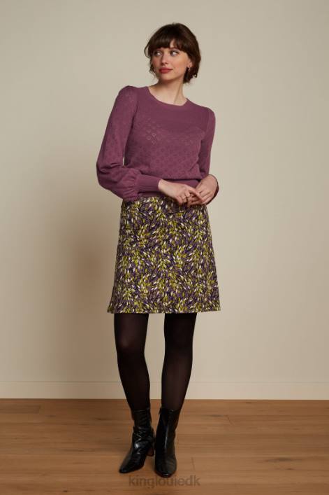 Kvinder bella bell ærme top hjerte ajour King Louie rødbrun rød beklædning 60B489