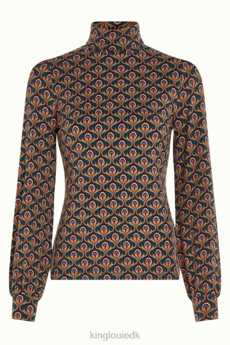 Kvinder betsy puff top jubilæum King Louie guldsmede grøn beklædning 60B458