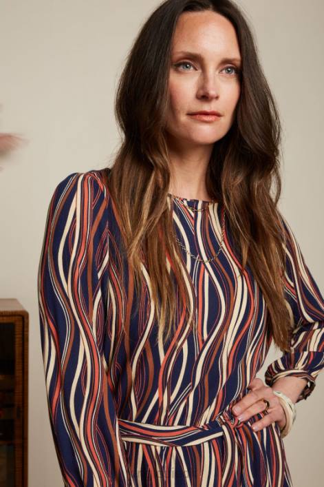 Kvinder betty kjole merrill King Louie blå beklædning 60B416