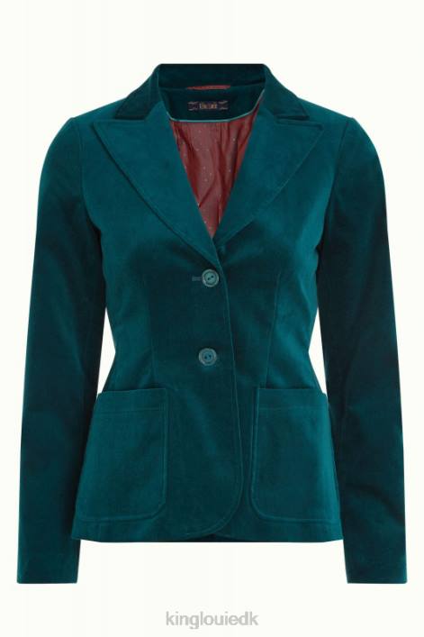 Kvinder bibi blazer uni fargo King Louie guldsmede grøn beklædning 60B4175