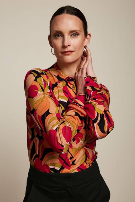 Kvinder bluse elsker King Louie sort beklædning 60B4115