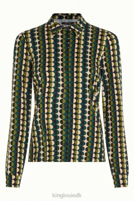 Kvinder bluse quincy King Louie fyrregrøn beklædning 60B4113