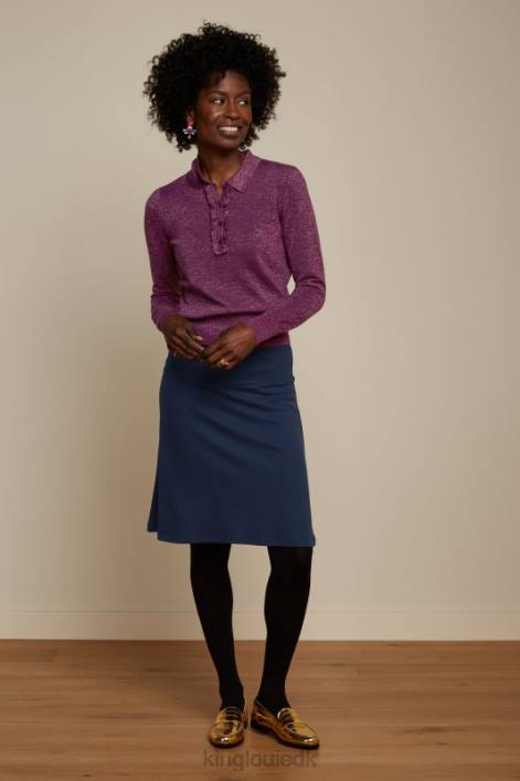 Kvinder border nederdel milano uni King Louie aften blå beklædning 60B4166