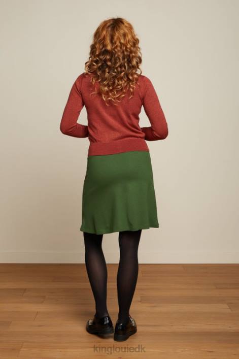 Kvinder border nederdel milano uni King Louie grønkålsgrøn beklædning 60B4170