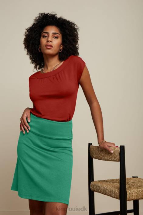 Kvinder border nederdel milano uni King Louie mellemgrøn beklædning 60B4173