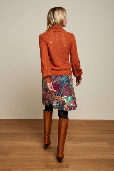 Kvinder border nederdel nattergal King Louie blå beklædning 60B4148