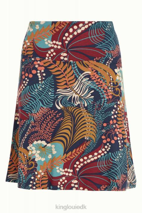 Kvinder border nederdel nattergal King Louie blå beklædning 60B4148