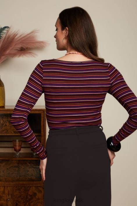 Kvinder carice v top rolla stribe King Louie mesa pink beklædning 60B454