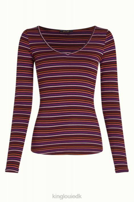 Kvinder carice v top rolla stribe King Louie mesa pink beklædning 60B454