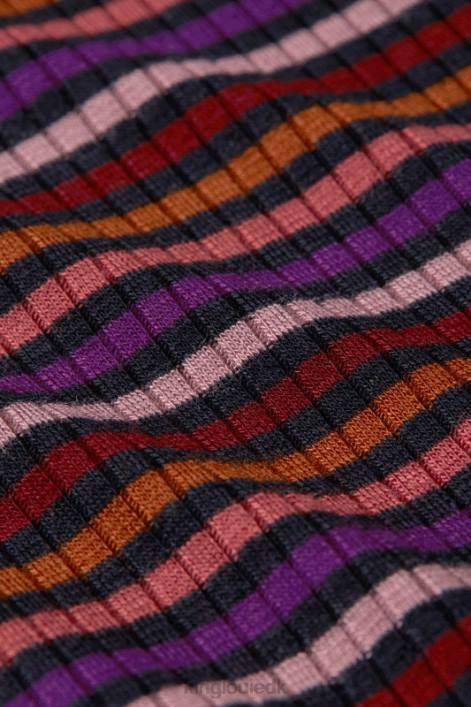 Kvinder carice v top rolla stribe King Louie mesa pink beklædning 60B454