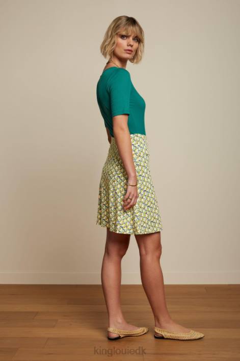 Kvinder carice v top uni rib King Louie ponderosa grøn beklædning 60B499