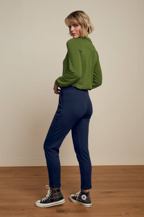 Kvinder carina bluse ecovero light King Louie olivengrøn beklædning 60B4134