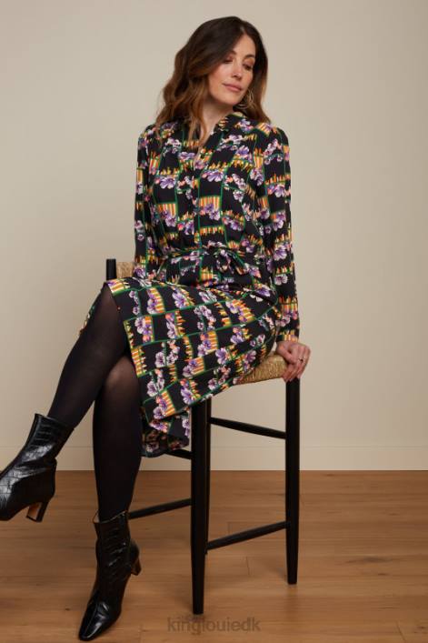 Kvinder carina kjole rebelle King Louie sort beklædning 60B420