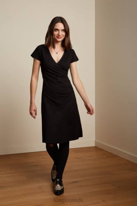 Kvinder cross kjole ecovero classic King Louie sort beklædning 60B432