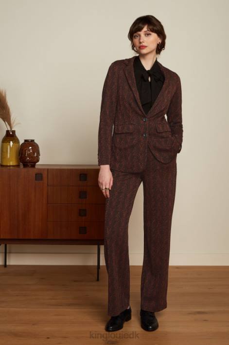 Kvinder daisy blazer lang storm King Louie cognac appelsin beklædning 60B4186