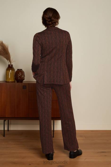 Kvinder daisy blazer lang storm King Louie cognac appelsin beklædning 60B4186