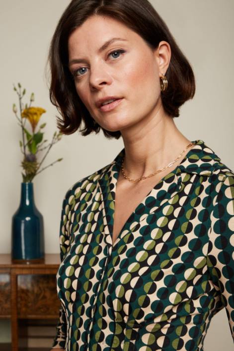 Kvinder diner kjole quincy King Louie fyrregrøn beklædning 60B49