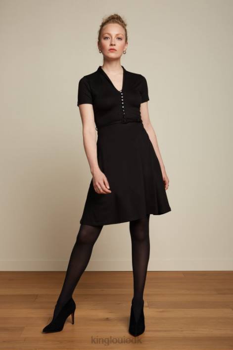 Kvinder emmy kjole ecovero classic King Louie sort beklædning 60B431