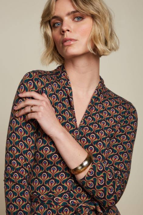 Kvinder emmy kjole jubilæum King Louie guldsmede grøn beklædning 60B428