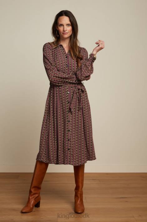 Kvinder jeanne kjole hoopah King Louie mesa pink beklædning 60B418