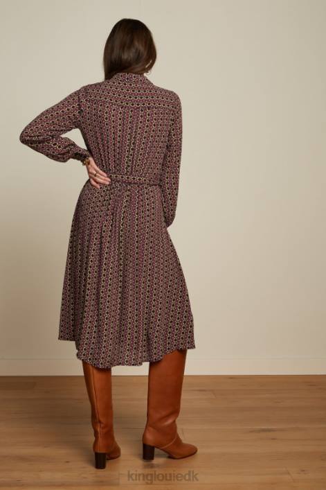 Kvinder jeanne kjole hoopah King Louie mesa pink beklædning 60B418