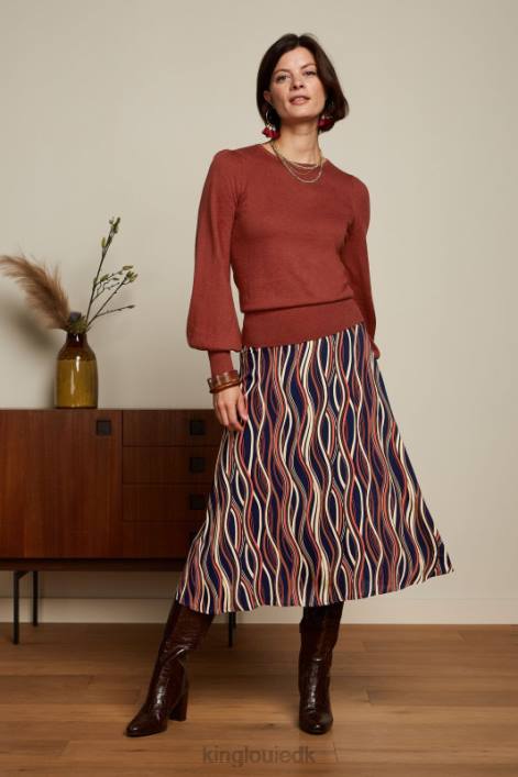 Kvinder juno midi nederdel merrill King Louie blå beklædning 60B4152