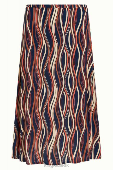 Kvinder juno midi nederdel merrill King Louie blå beklædning 60B4152