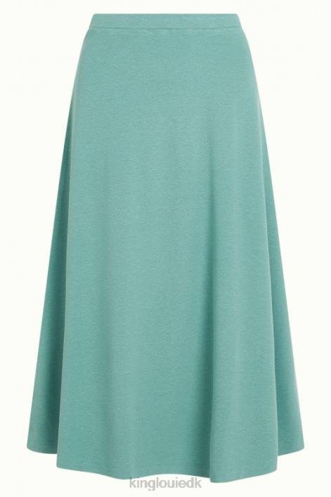 Kvinder juno nederdel milano crepe King Louie støvet turkis beklædning 60B4162