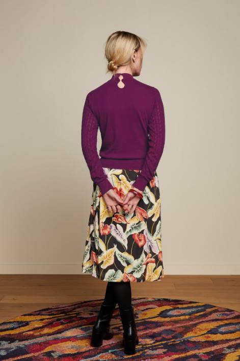 Kvinder layla nederdel marmora King Louie sort beklædning 60B4157