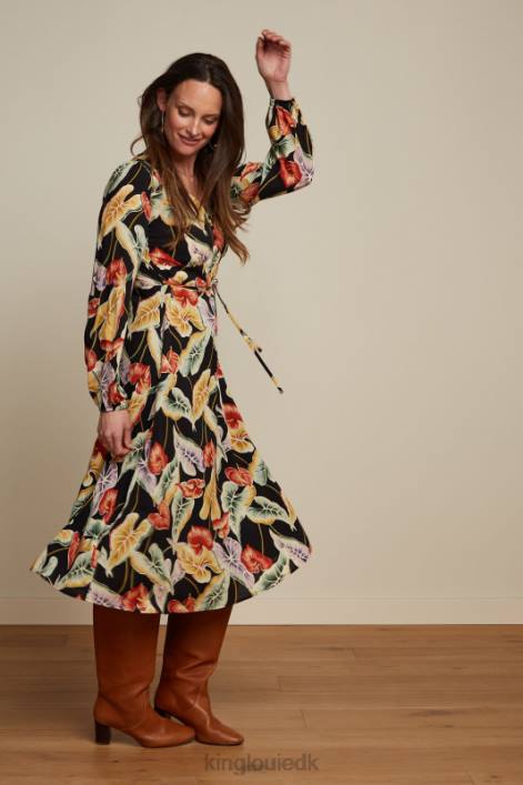 Kvinder lelia kjole marmora King Louie sort beklædning 60B430