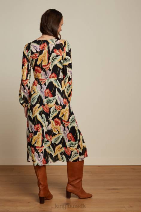 Kvinder lelia kjole marmora King Louie sort beklædning 60B430