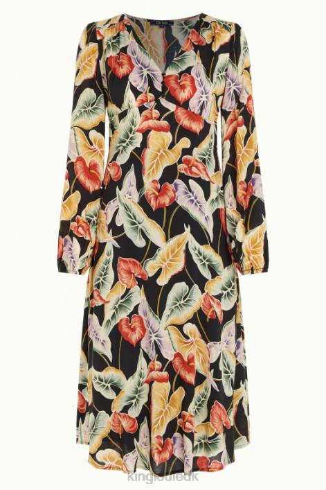 Kvinder lelia kjole marmora King Louie sort beklædning 60B430