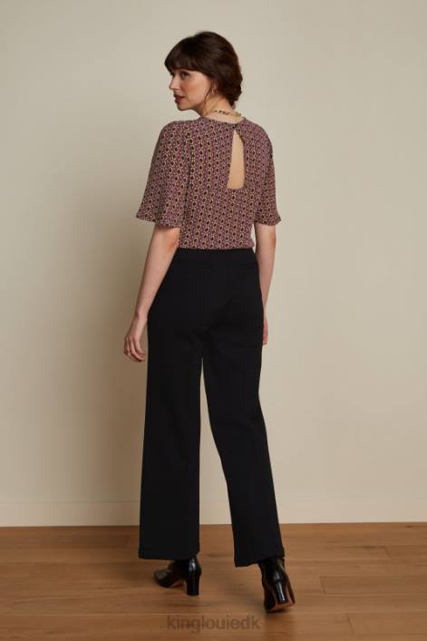 Kvinder lizzy top hoopah King Louie mesa pink beklædning 60B441