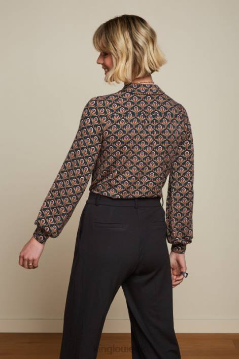 Kvinder maisie bluse jubilæum King Louie guldsmede grøn beklædning 60B4128