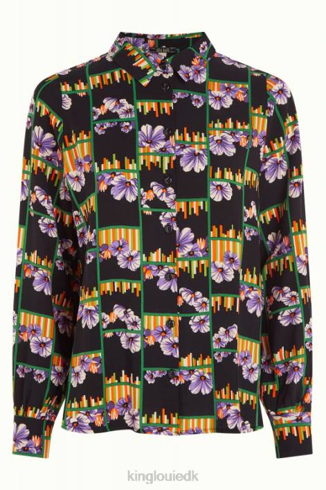 Kvinder maisie bluse rebelle King Louie sort beklædning 60B4123