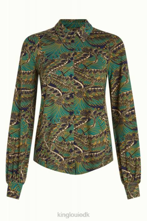 Kvinder maisie bluse venus King Louie blå beklædning 60B4112