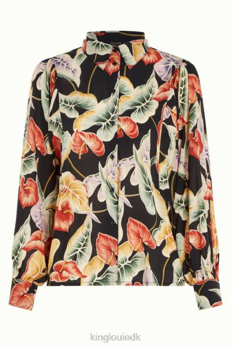 Kvinder marisa bluse marmora King Louie sort beklædning 60B4129