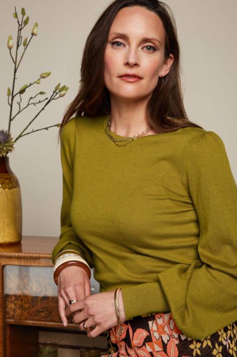 Kvinder maya top kokon King Louie karrygul beklædning 60B473