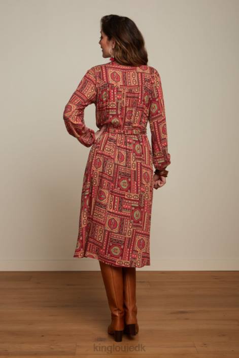 Kvinder nala kjole balthazar King Louie cabernet rød beklædning 60B419