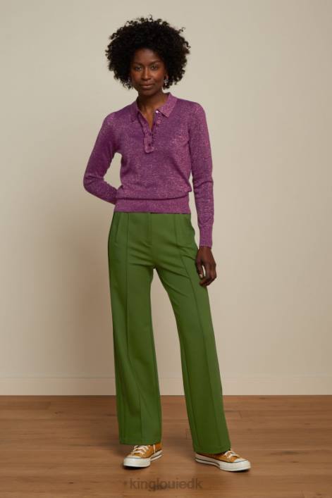 Kvinder polo flæse top lapis King Louie caspia lilla beklædning 60B466