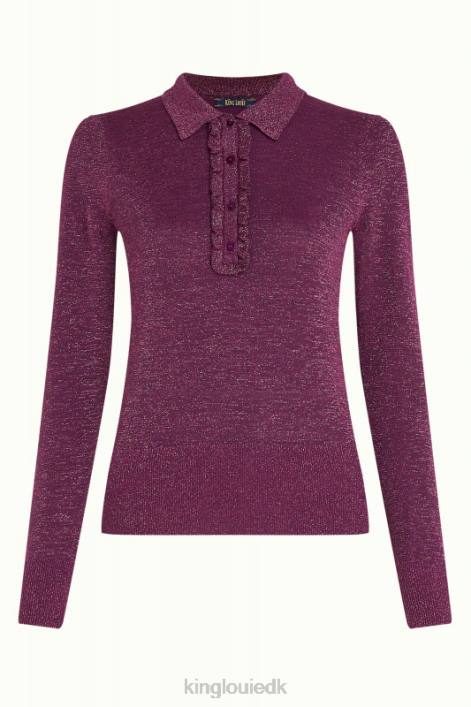 Kvinder polo flæse top lapis King Louie caspia lilla beklædning 60B466