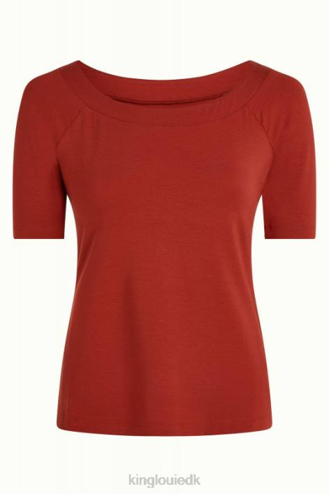 Kvinder sarah top ecovero light King Louie sienna rød beklædning 60B4109