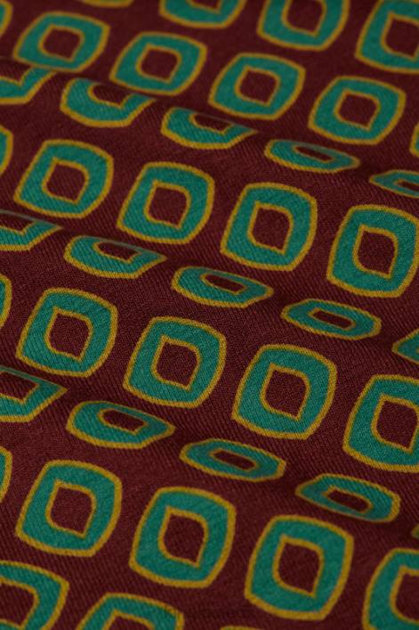 Kvinder sheeva kjole støvet King Louie cabernet rød beklædning 60B422