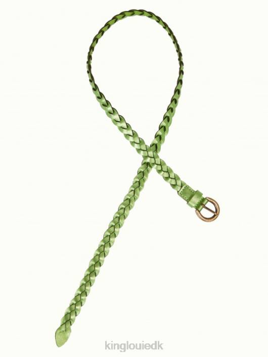 Kvinder skinnende flettet bælte King Louie træbine grøn tilbehør 60B4187