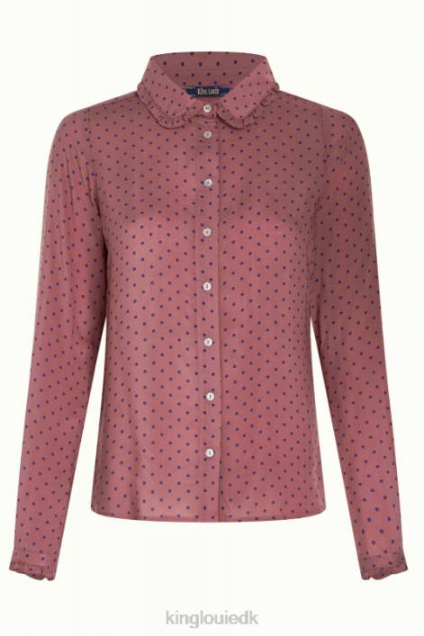 Kvinder sophia bluse la belle King Louie mesa pink beklædning 60B4120